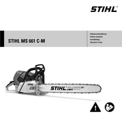 Stihl MS 661 C-M Gebrauchsanleitung