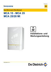 De dietrich Innovens MCA 28 MI Installations- Und Wartungsanleitung