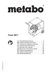 Metabo POWER 380 T Originalbetriebsanleitung