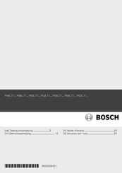 Bosch PIE6..T1-Serie Gebrauchsanleitung