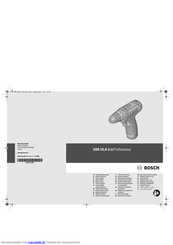 Bosch GSR 10,8-2-LI Professional Originalbetriebsanleitung