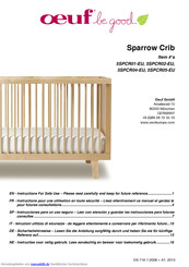 Oeuf Sparrow Crib 5SPCR01-EU Anleitung