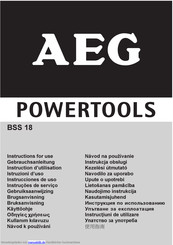 AEG BSS 18 Gebrauchsanleitung