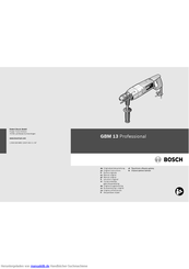 Bosch GBM 13 Professional Originalbetriebsanleitung