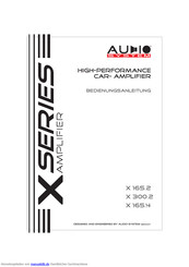 Audio System X 165.4 Bedienungsanleitung