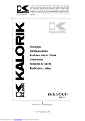 Kalorik KA EL 3-9 Gebrauchsanleitung