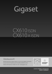 Gigaset CX610 ISDN Handbuch