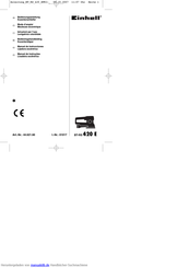 Einhell 44.621.60 Bedienungsanleitung