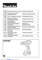 Makita DHP483 Betriebsanleitung