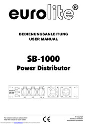 EuroLite SB-1000 Power Distributor Bedienungsanleitung
