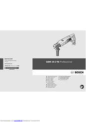 Bosch GBM 16-2 RE Professional Originalbetriebsanleitung