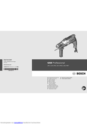 Bosch GSB 20-2 Professional Originalbetriebsanleitung