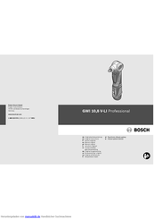 Bosch GWI 10,8 V-LI Professional Originalbetriebsanleitung