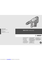 Bosch GSH 5 CE Professional Originalbetriebsanleitung