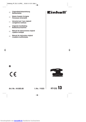 Einhell 44.605.60 Originalbetriebsanleitung