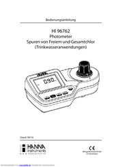 Hanna Instruments HI 96762 Bedienungsanleitung