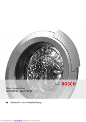 Bosch WAY32792 Gebrauchsanleitung