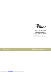 thomann the t.bone free solo Twin HTPT Bedienungsanleitung