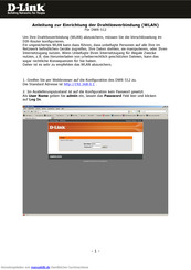 D-Link DWR-512 Anleitung