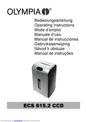 Olympia ECS 615.2 CCD Bedienungsanleitung