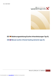 Welltherm Ecoline EL0609_0400 Bedienungsanleitung