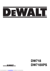 DeWalt DW718XPS Handbuch