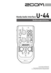 Zoom U-44 Bedienungsanleitung