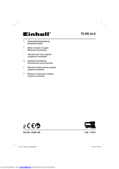 Einhell 44.621.65 Originalbetriebsanleitung