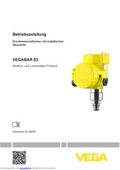 Vega VEGABAR 83 Betriebsanleitung