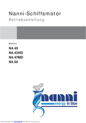 Nanni N4.43HD Betriebsanleitung