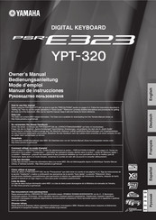 Yamaha PSR-E323 Bedienungsanleitung