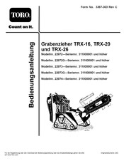 Toro TRX-16 Bedienungsanleitung