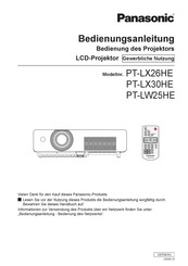 Panasonic pt-lx30he Bedienungsanleitung