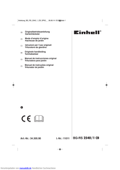 Einhell BG-RS 2540/1 CB Originalbetriebsanleitung