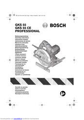 Bosch GKS 55 CE PROFESSIONAL Bedienungsanleitung