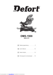 Defort DMS-1900 Bedienungsanleitung