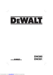 DeWalt DW390 Originalanweisungen