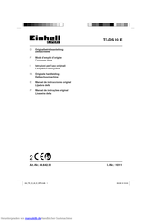 EINHELL Expert TE-DS 20 E Originalbetriebsanleitung