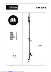 Gude GAK 600 T Handbuch