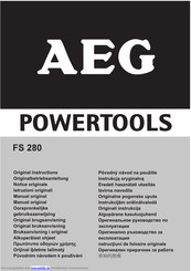 Aeg Powertools FS 280 Originalbetriebsanleitung