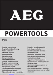 AEG Powertools PM 3 Originalbetriebsanleitung