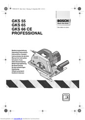 Bosch GKS 66 CEPROFESSIONAL Bedienungsanleitung
