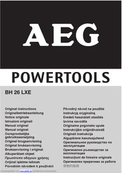 AEG Powertools BH 26 LXE Originalbetriebsanleitung