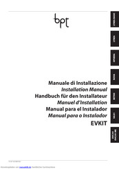 Bpt KIT FREE DVC/01 ME Handbuch