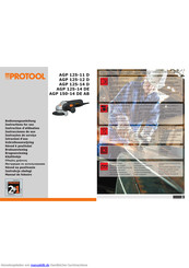 Protool AGP 125-14 D Bedienungsanleitung