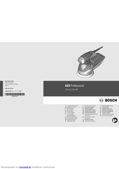 Bosch GEX Professional 125-1 AE Originalbetriebsanleitung