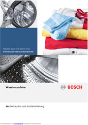 Bosch WAE28327NL - 4 Maxx Gebrauchsanleitung