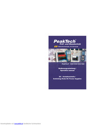 PeakTech P 1530 Bedienungsanleitung