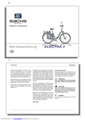 Sachs Bikes ELECTRA 3 Betriebsanleitung