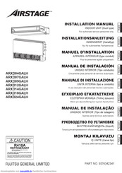 Fujitsu ARXD14GALH Installationsanleitung